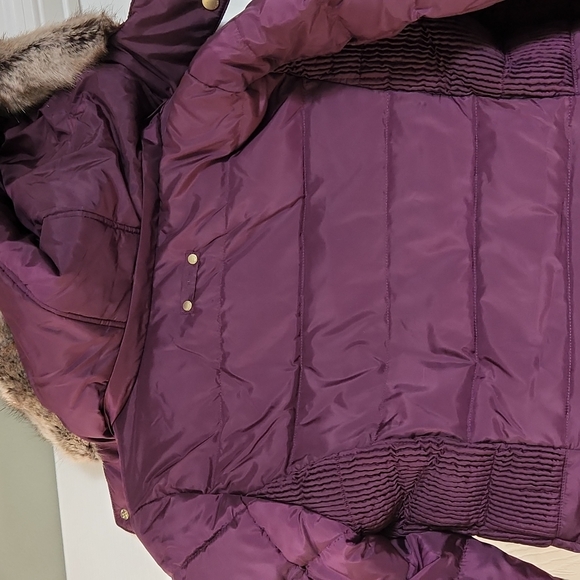 Joules Burgundy Caldcott Puffer Coat - Picture 11 of 11